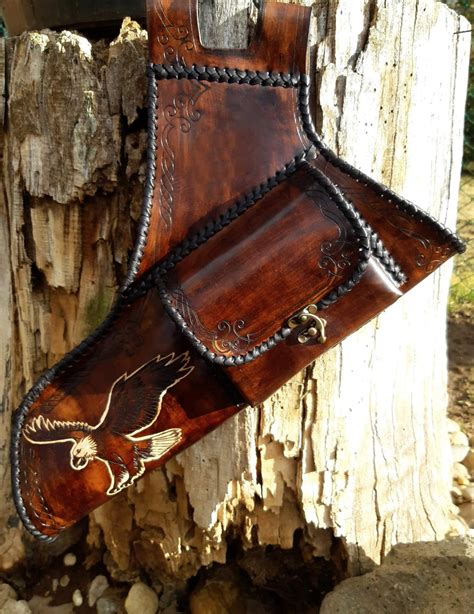 Side Leather Pocket Quiver Target Quiver Archer Equipment Etsy