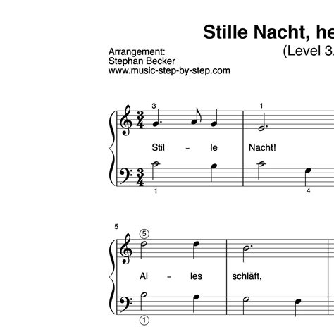 Stille Nacht, heilige Nacht - für Klavier, leicht + Aufnahme