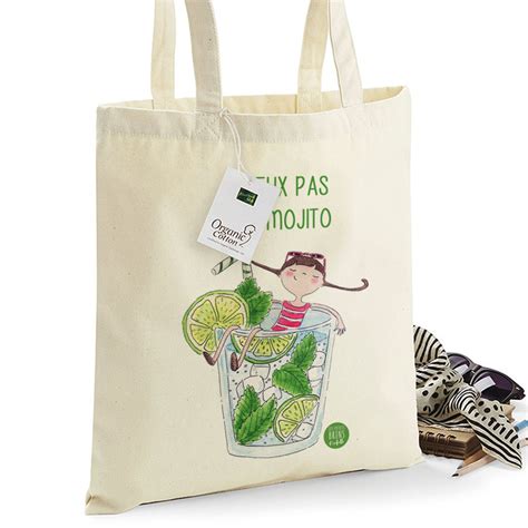 Sac Tote Bag J Peux Pas J Ai Mojito Les Petits Brins D Isabelle