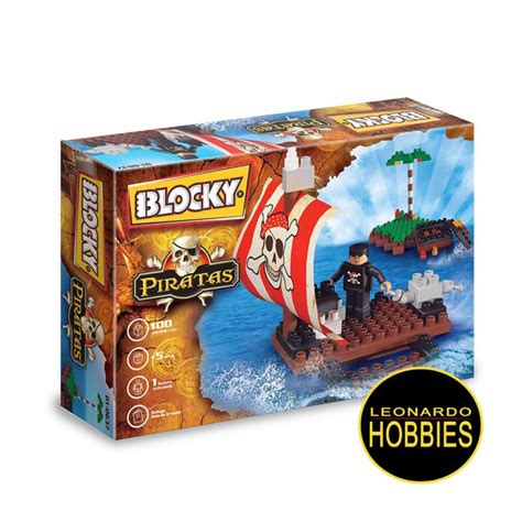 Set Balsa Pirata 100 Piezas Blocky 0637 Leonardo Hobbies