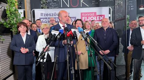 Wielka radość w sztabie Konrada Fijołka To on jest zwycięzcą w