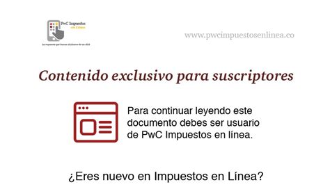 PwC Impuestos en línea Estatuto Tributario