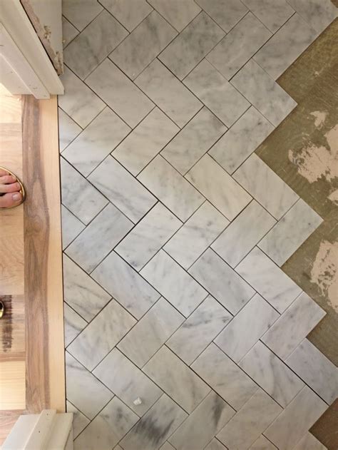 herringbone floor subway tile | HOME (MISC) | Pinterest