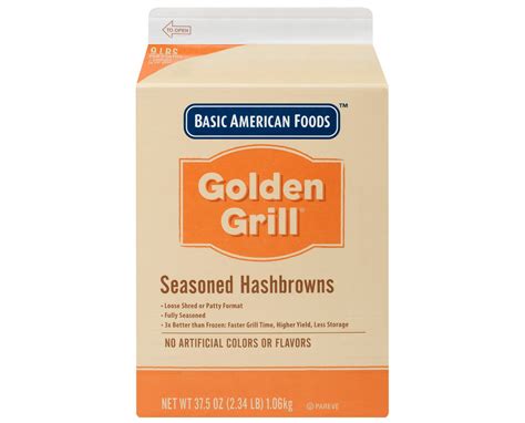 Golden Grill® Seasoned Hashbrowns Basic American Foods Foodservice