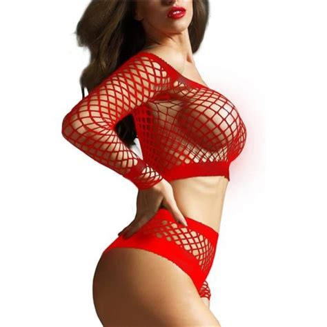 Intimates Sleepwear Fasicat Womens Mesh Lingerie Fishnet Babydoll