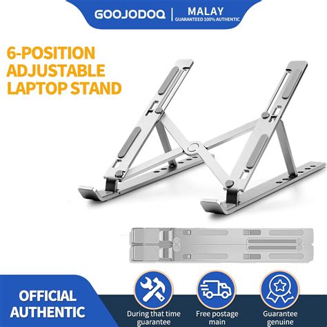 Goojodoq Laptop Stand Aluminum Foldable Position Adjustable Height