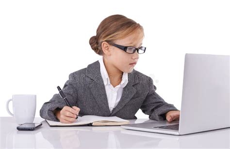 Little Girl Pretending To Be Business Woman Stock Photos Free