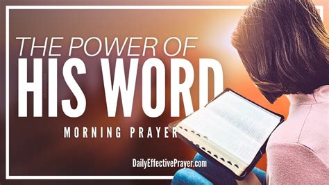 Let Gods Powerful Word Guide Your Steps A Daily Morning Prayer To