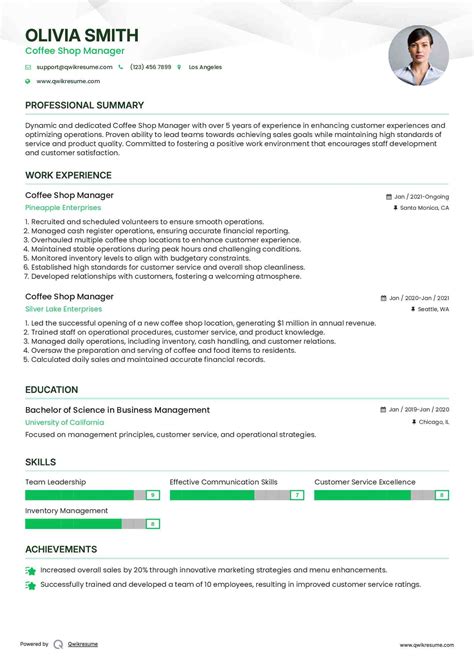 Coffee Maker Job Description For Resume at Roger Pettigrew blog