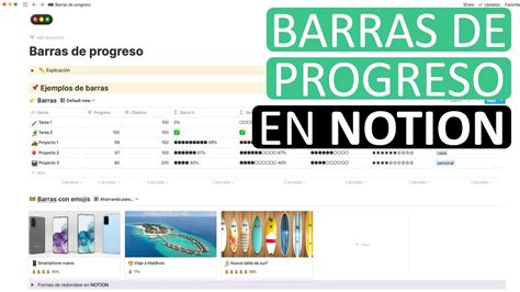 C Mo Crear Barras De Progreso En Notion Youtube