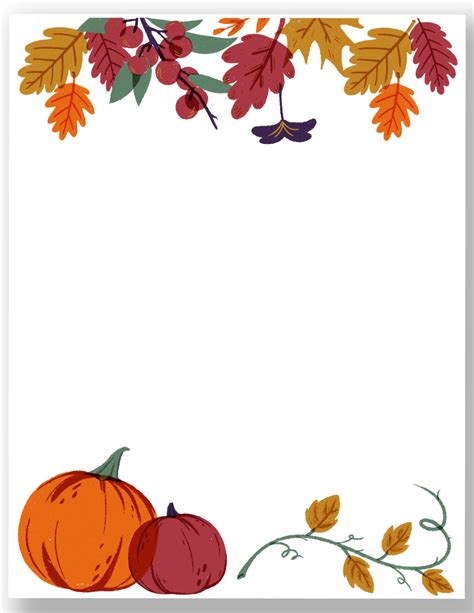 Free Printable Fall Page Borders — Gathering Beauty Thanksgiving