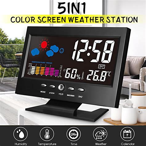 Indoor Weather Station Alarm Clock – Trenz