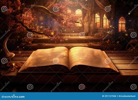 open book fairy tale stock illustration illustration  magician