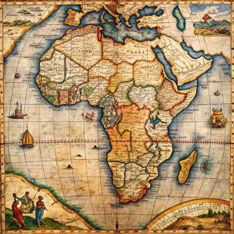 antique map of africa 6