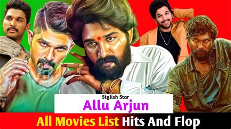 Allu Arjun All Movies List Hit And Flop Allu Arjun Ke