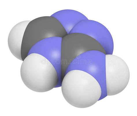 Amitrol Amino Triazole At Herbicide Molecule D Rendering