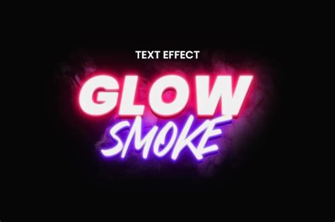 Premium Psd Editable Text Effect Smoke