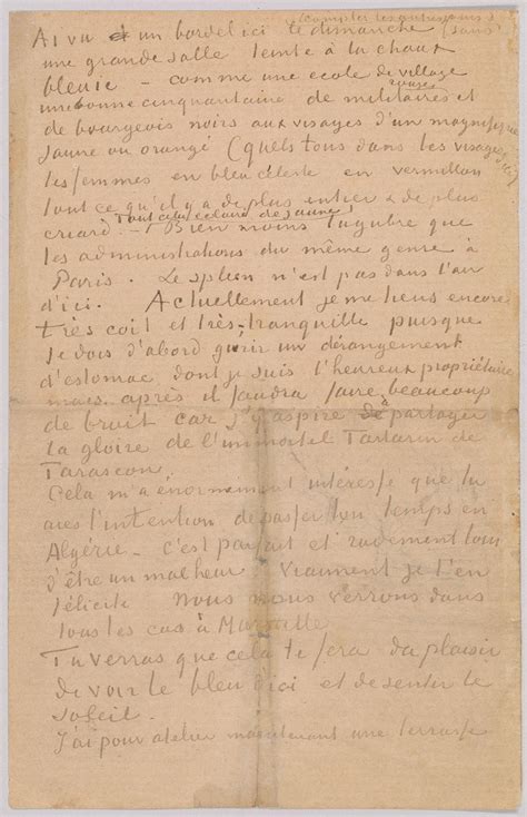 Letter 4, page 3 | Vincent van Gogh's Letters to Émile Bernard | The ...