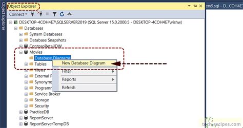 How To Generate Database Diagram In Ssms How To Create Er Di