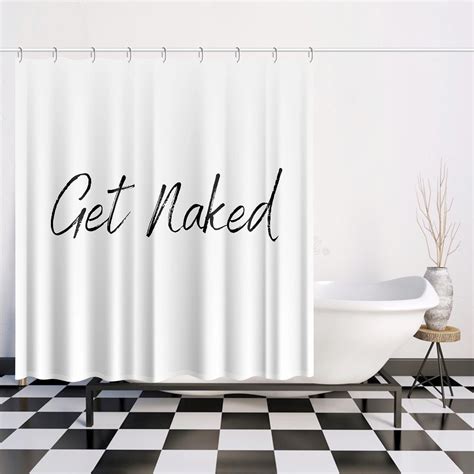 Black Nude Butt Line Art Shower Curtain Nude Butt Bathroom Decor