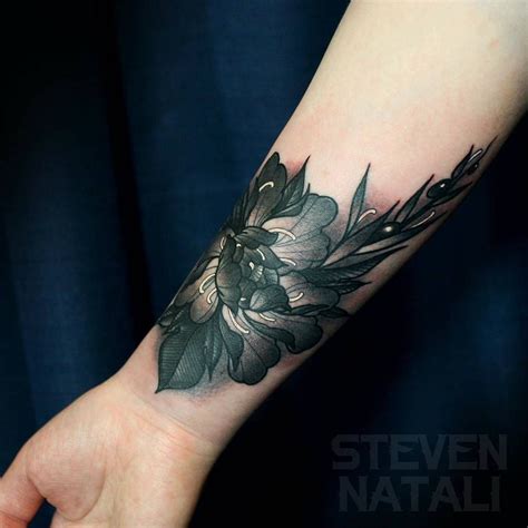 Better Shot Of This Peony Flower Cover Up Wrist Tattoo Cover Up