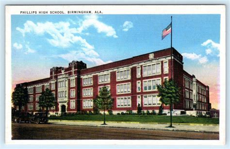 BIRMINGHAM, Alabama AL ~ PHILLIPS HIGH SCHOOL ca 1930s Postcard | eBay ...