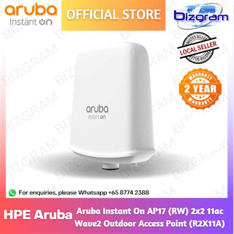 Aruba Instant On AP17 RW 2x2 11ac Wave2 Outdoor Access Point R2X11A