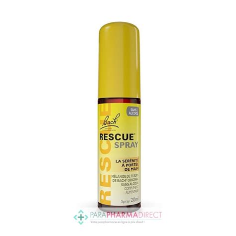 Fleurs De Bach Rescue Spray Sans Alcool Ml Paraphamadirect