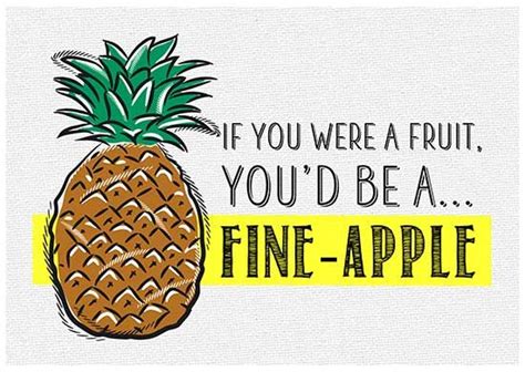 10 Printable Post Cards Featuring Romantic Fruit Puns And Pick Up Lines