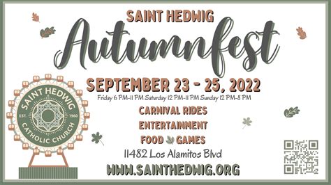 Sept. 25: Saint Hedwig Autumnfest - RCBO