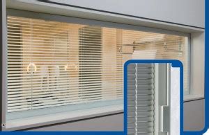 Glass with blinds inside | Sunshade Blind Systems