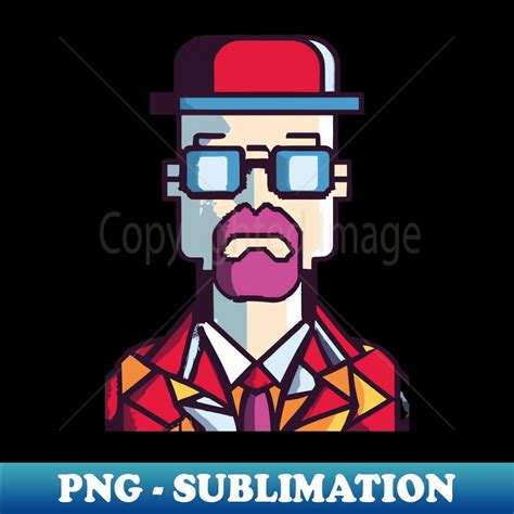 Heisenberg Pixel Unique Sublimation Png Download Unlock Inspire