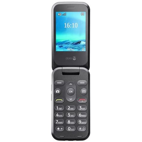 T L Phone Portable Doro Telephone A Clapet Seniors Doro Rouge Avec