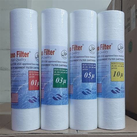 Jual Cartridge Filter Air 10 Inch Sediment Filter Air Merek NANOTEC