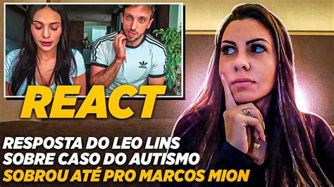 React Resposta Leo Lins Caso Autismo Sobrou At Pro Mion Assista