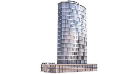 Edificio De Apartamentos Moderno Modelo D Max Fbx Obj Ds