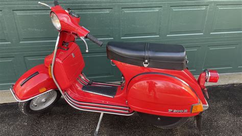 1978 Vespa P200e Scooter For Sale At Auction Mecum Auctions