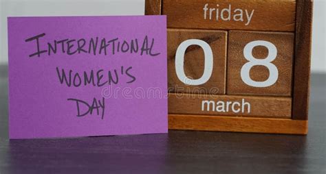 International Women S Day Reminder Stock Image Image Of Individuality