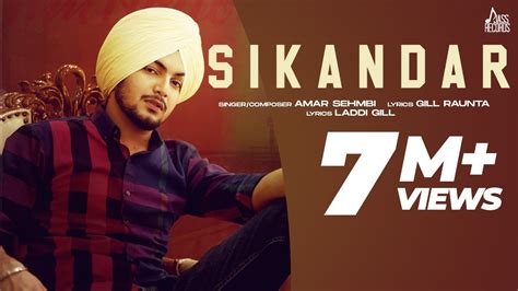 Sikandar Full Song Amar Sehmbi Gill Raunta Laddi Gill Punjabi