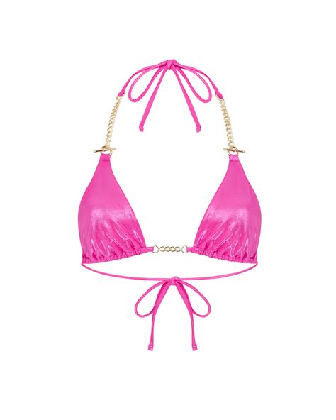 Antronella Bikini Top In Pink Gold By Agent Provocateur