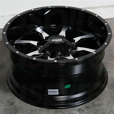 X Moto Metal Mo X Black Machine Wheels Rims Set Wheels