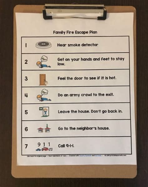 Printable Fire Escape Plan Template