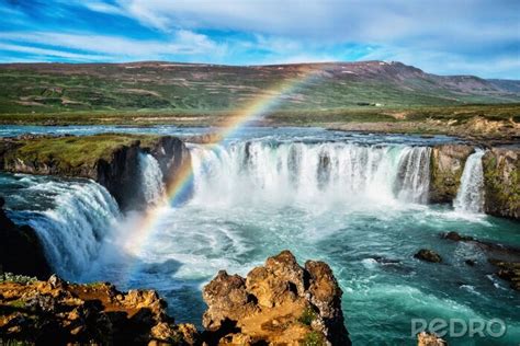 Bild Regenbogen Ber Wasserfall Nach Ma Myredro De