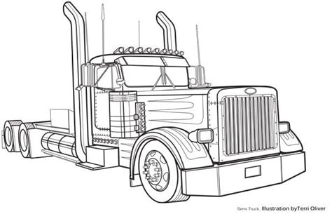 Peterbilt Coloring Pages