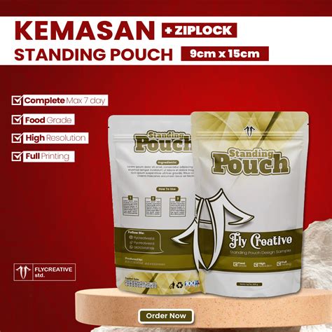 Jual Cetak Kemasan Lulur Standing Pouch Custom Full Printing Alumunium