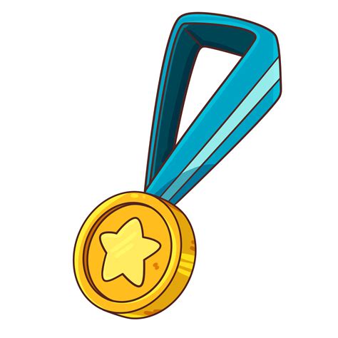 Medal Award Cartoon Cute Isolated Clipart Png 23985122 Png