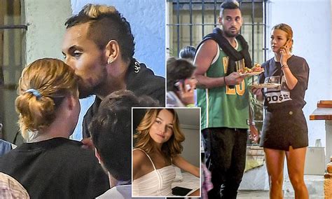 Tennis bad boy Nick Kyrgios kisses Anna Kalinskaya in Mexico after retiring from match | Daily ...