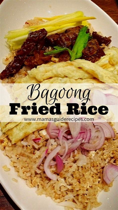 Bagoong Fried Rice | Recipes, Fried rice, Easy filipino recipes