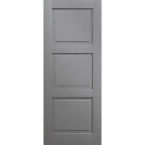 Sartodoors 30 In X 96 In Painted Grey Oak Color Solid Wood Slab With