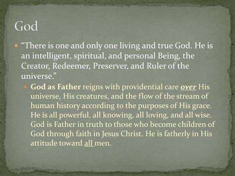 Ppt The Baptist Faith And Message Powerpoint Presentation Free